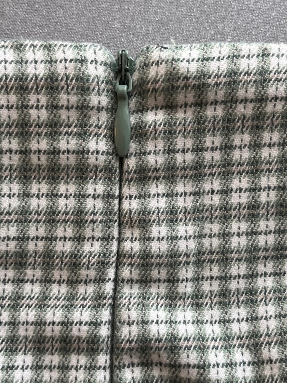 John Galt Brandy Melville Green Checked A-Line Mini Skirt Size XS (est) - Picture 5 of 9